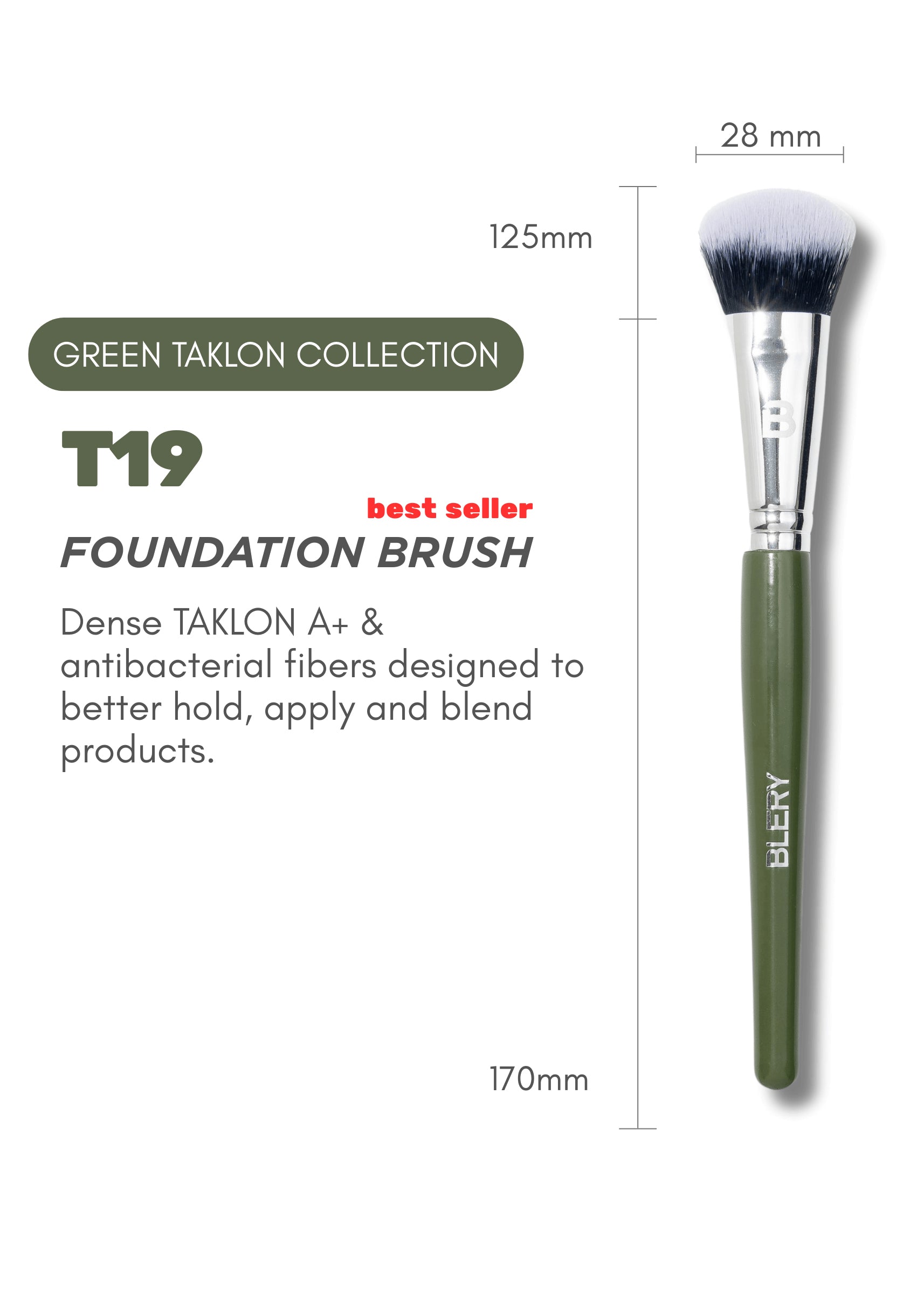 T19 Taklon - Foundation Pinsel