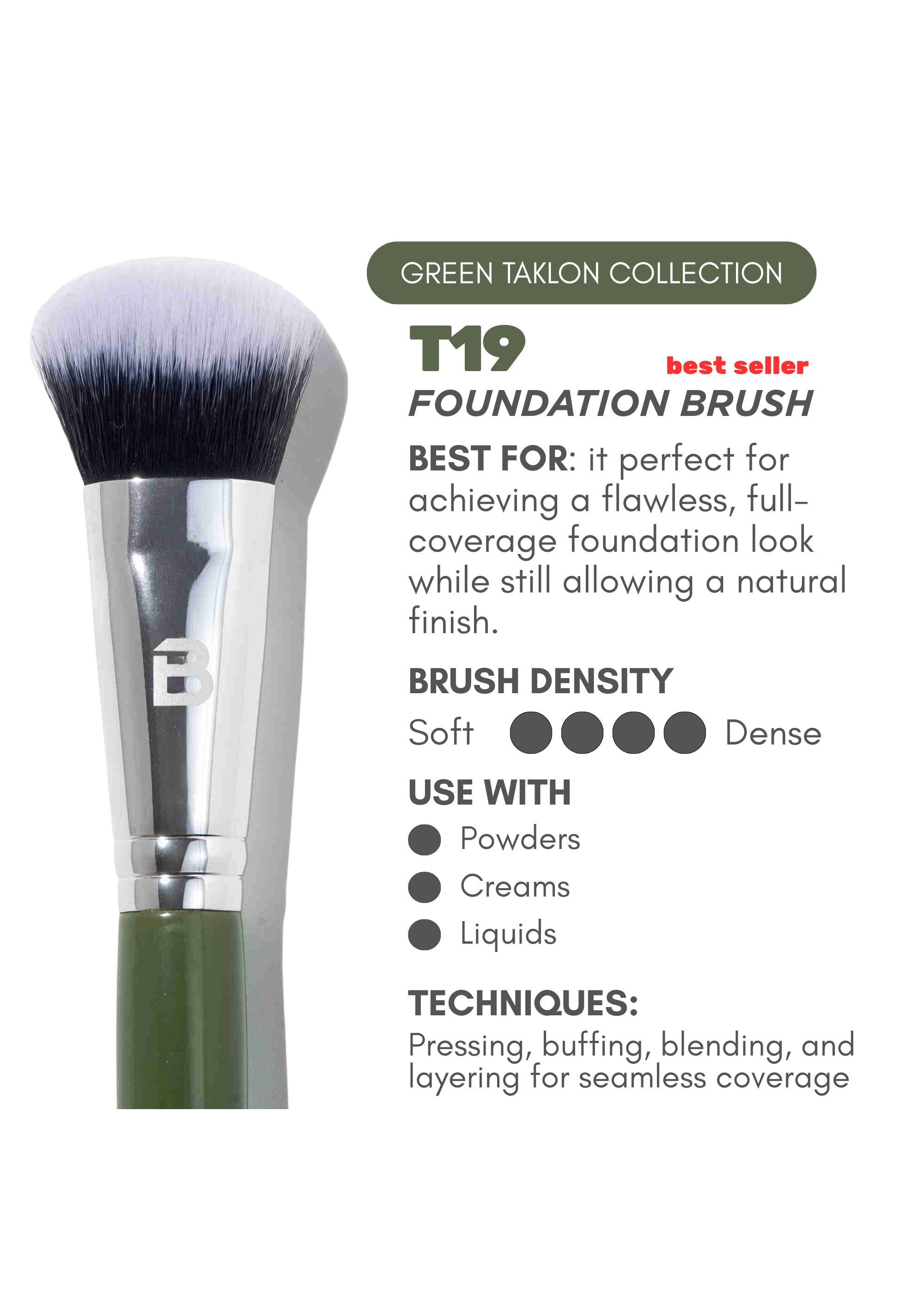 T19 Taklon - Foundation Pinsel